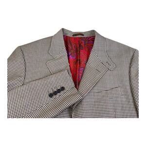 Etro Milano Wool Blazer Sport Coat Jacket Men’s Sz 52 Made In Italy
